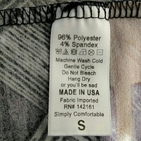 LulaRoe Irma Abstract Short Sleeve T-Shirt Top In Multi Color Size S - Picture 5 of 6